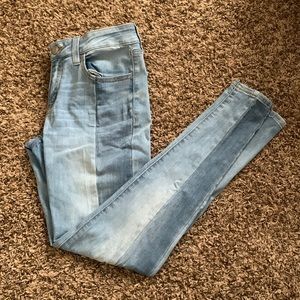 Color Block Skinny Jeans